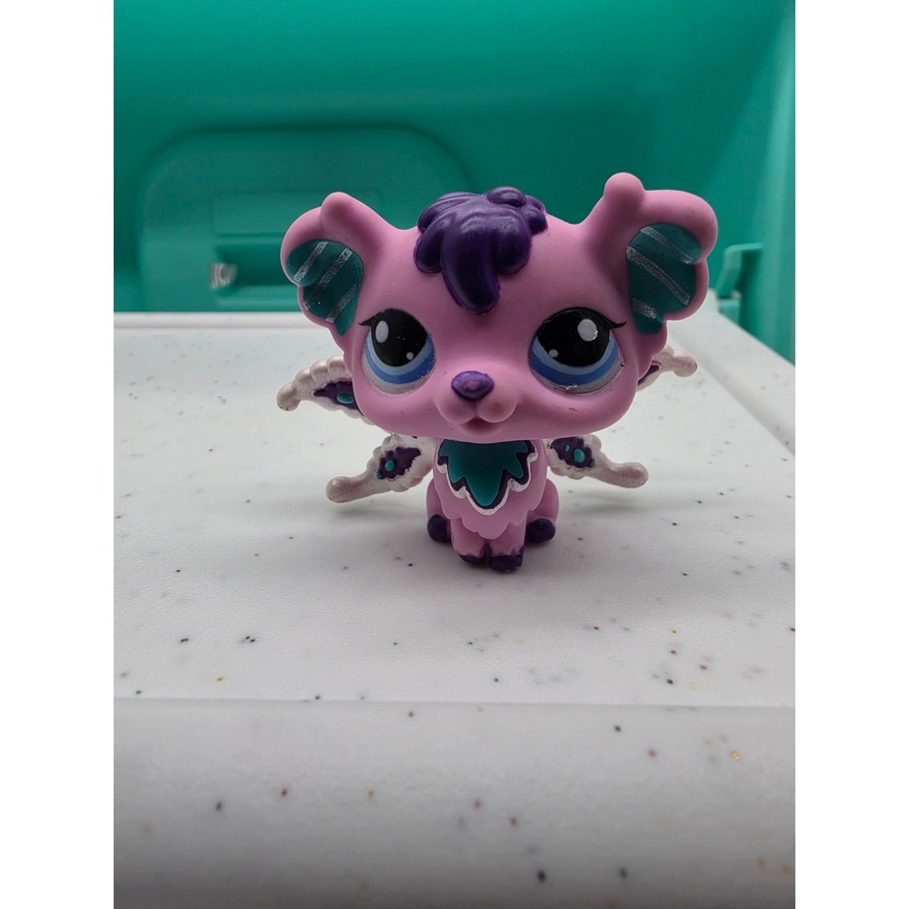 LPS Littlest Pet Shop #2708 Purple and Blue Amethyst Fairy Figure Pet